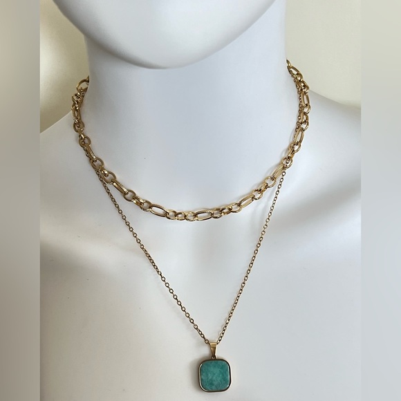 Elegant Gold Layered Necklace - Statement Classic Necklace - Boho Chic Necklace - Picture 8 of 11